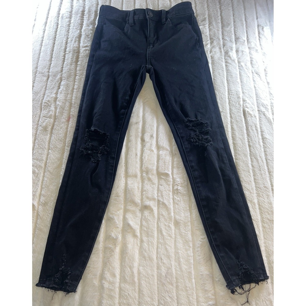 American Eagle Skinny Dream Jeans Size‎ 0 Short Black Jeggings